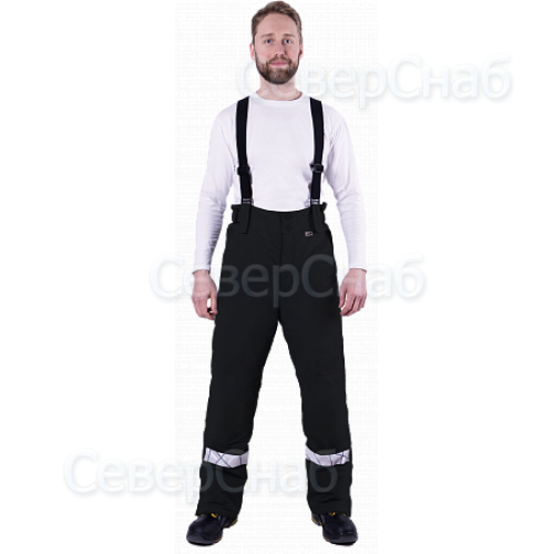 Брюки ХАЙ-ТЕК SAFETY зимние, черные