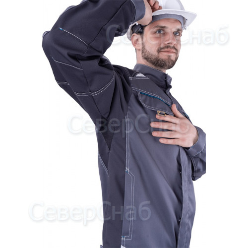 Куртка ТУРБО SAFETY летняя, серый/т.серый