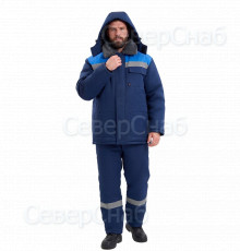 Костюм КВАЙЛ-1 СОП зимний, т.синий/василек